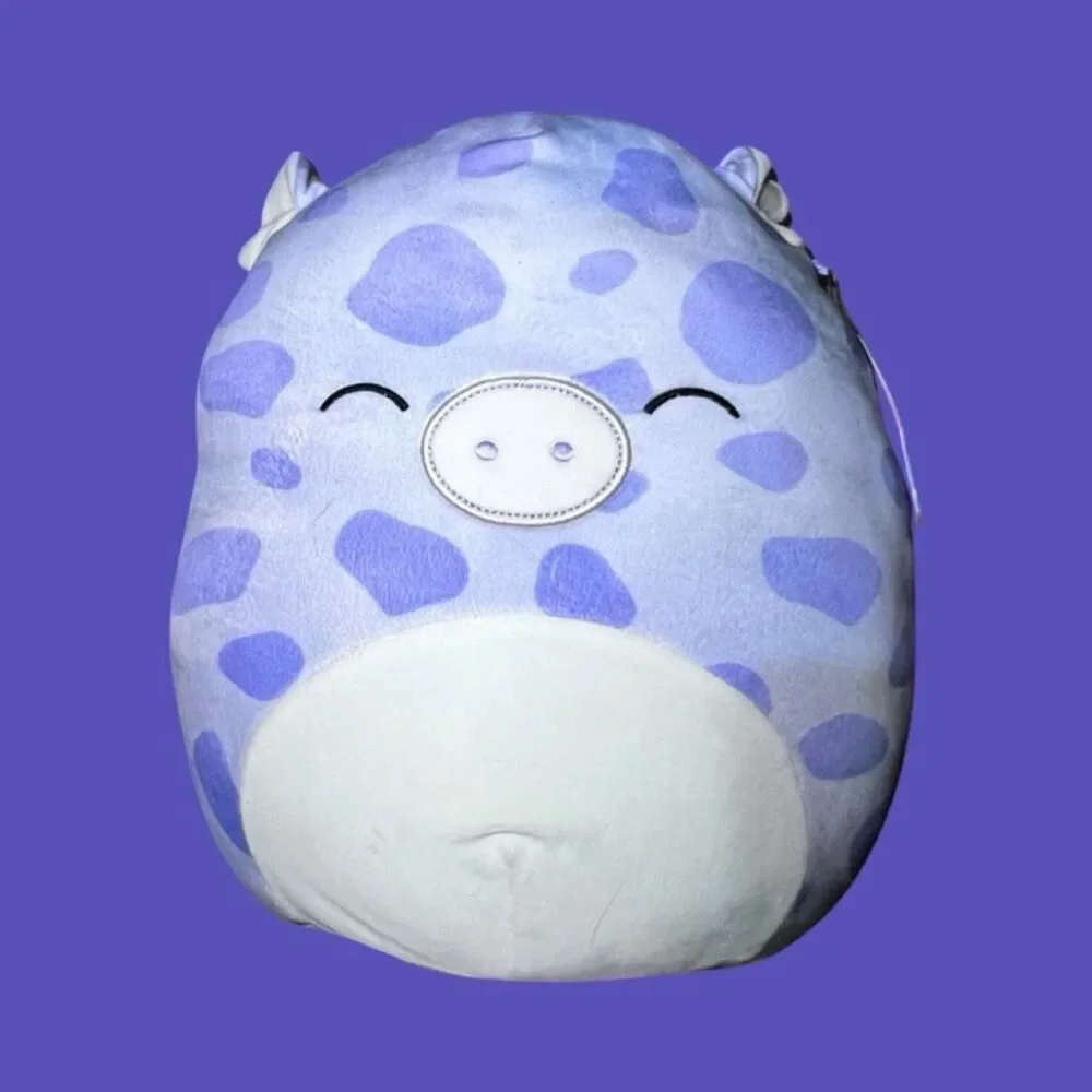 NWT Pammy the Purple Polka Dot Pig Squishmallow 11”